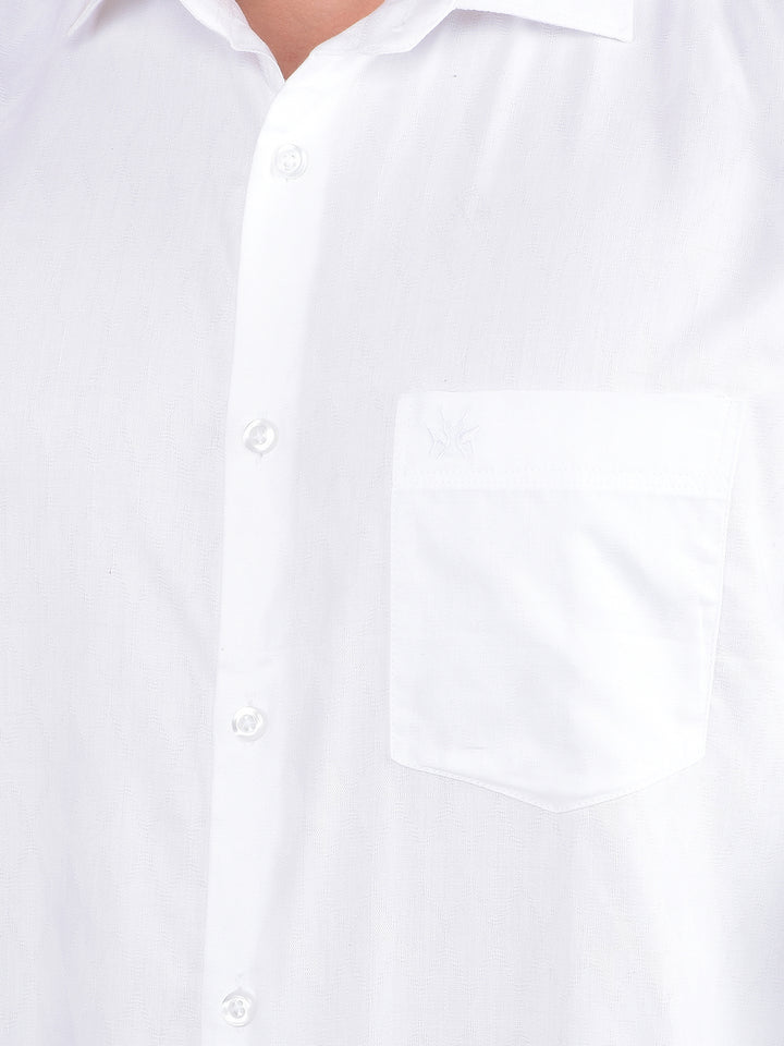 White Printed Shirt-Men Shirts-Crimsoune Club