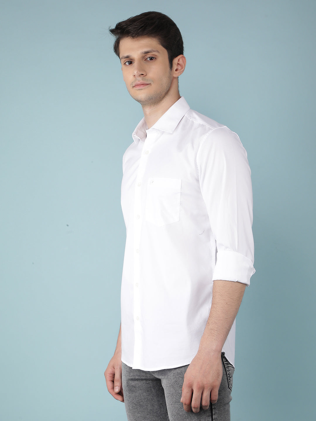 White Vertical Stripes Shirt-Men Shirts-Crimsoune Club