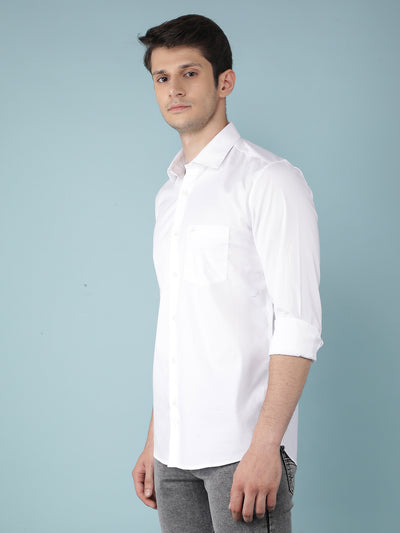 White Vertical Stripes Shirt-Men Shirts-Crimsoune Club