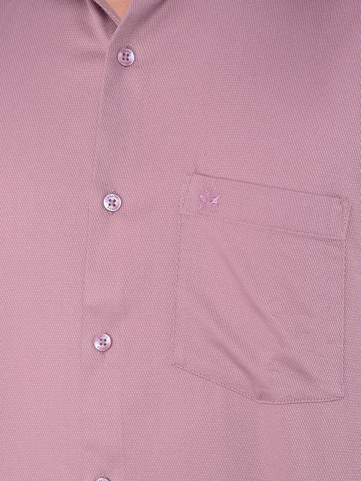Pink Knitted Shirt-Men Shirts-Crimsoune Club