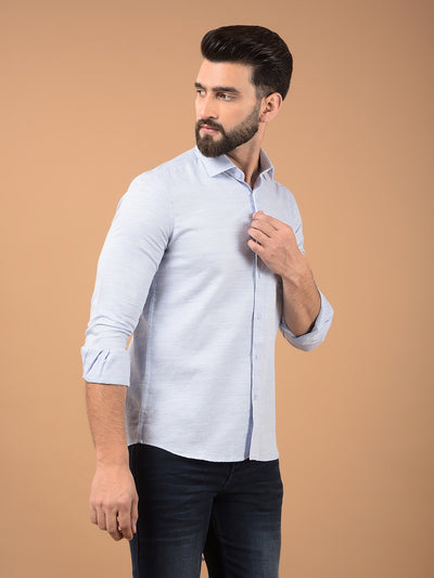 Blue Printed Shirt-Men Shirts-Crimsoune Club