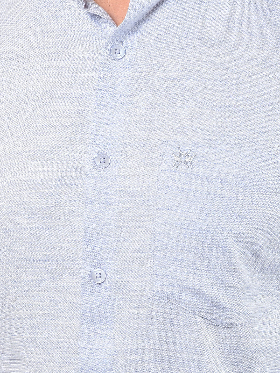 Blue Printed Shirt-Men Shirts-Crimsoune Club