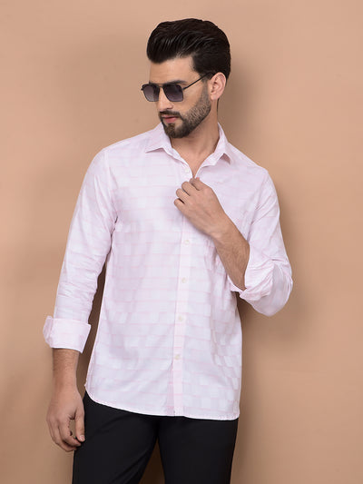 White Checked 100% Cotton Shirt-Men Shirts-Crimsoune Club