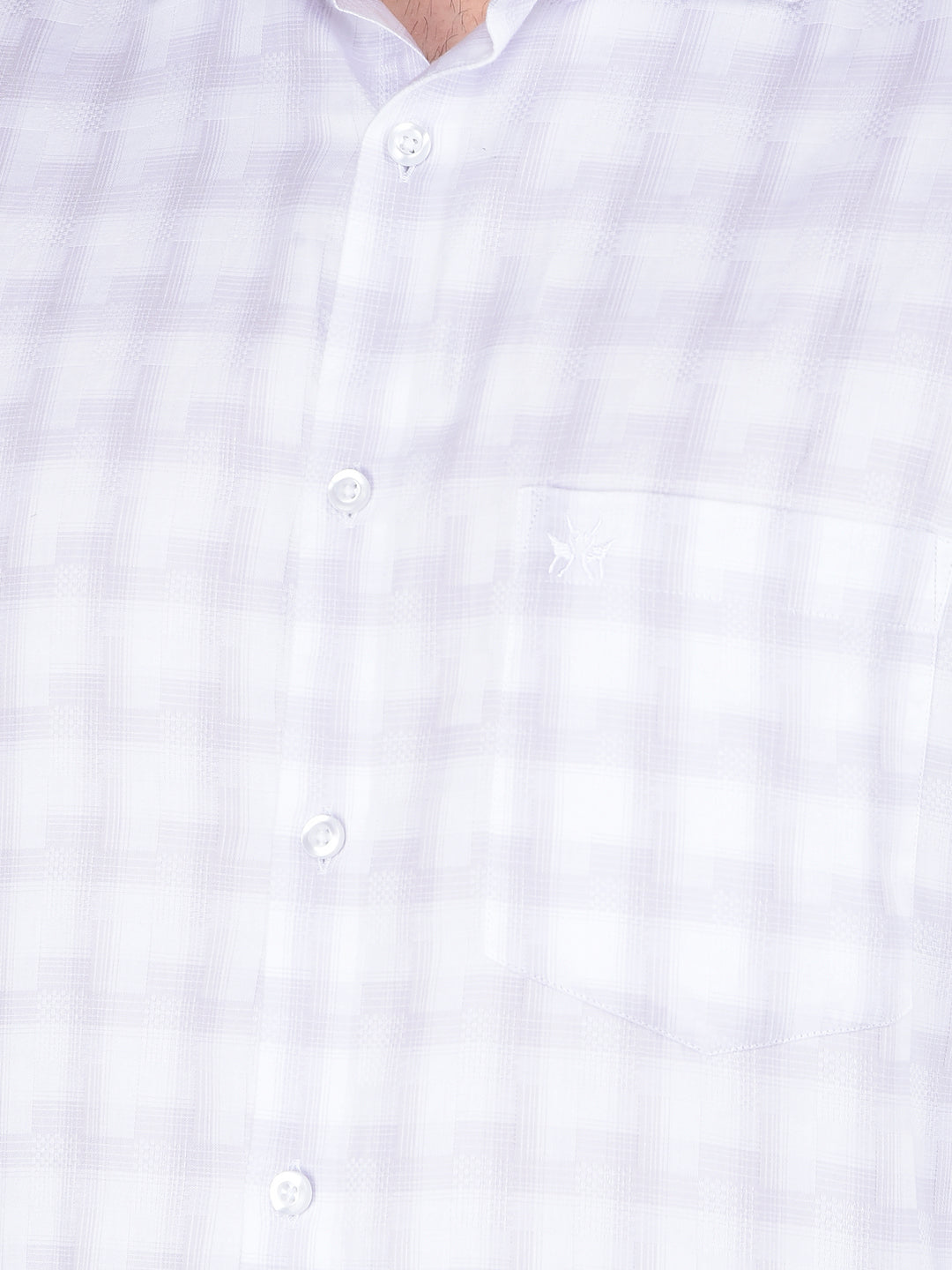 Purple Checked 100% Cotton Shirt-Men Shirts-Crimsoune Club