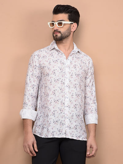 Multi-Color Floral Print Shirt-Men Shirts-Crimsoune Club