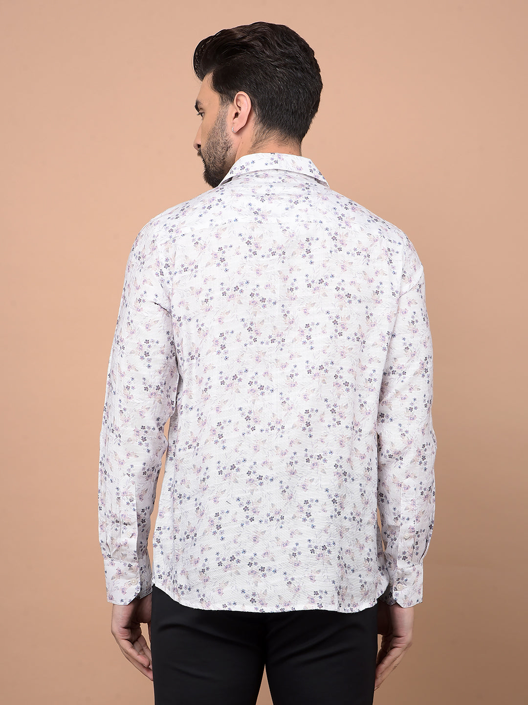 Multi-Color Floral Print Shirt-Men Shirts-Crimsoune Club