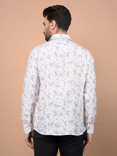 Multi-Color Floral Print Shirt-Men Shirts-Crimsoune Club