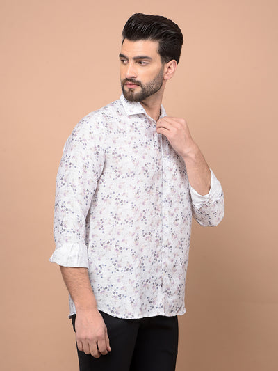 Multi-Color Floral Print Shirt-Men Shirts-Crimsoune Club