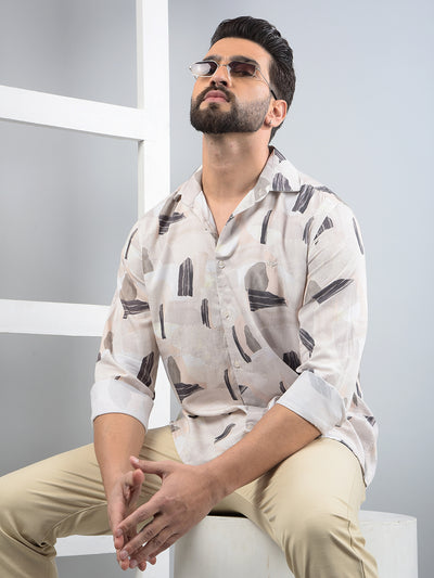 Multi-Color Printed Modal Shirt-Men Shirts-Crimsoune Club