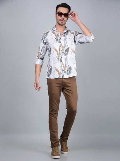 Multi-Color Printed Linen Shirt-Men Shirts-Crimsoune Club