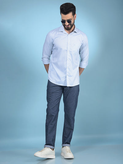 Green Printed Shirt-Men Shirts-Crimsoune Club