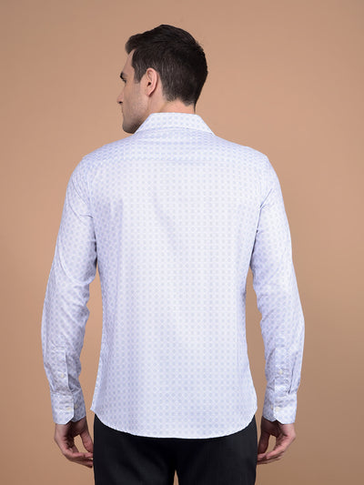 Purple Printed Shirt-Men Shirts-Crimsoune Club