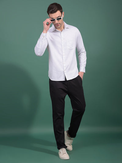 White Printed Shirt-Men Shirts-Crimsoune Club