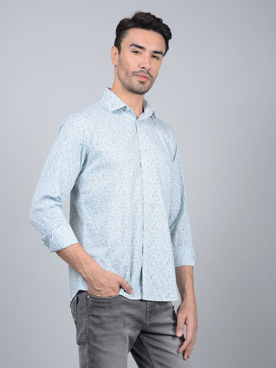 Green Checked 100% Cotton Shirt-Men Shirts-Crimsoune Club