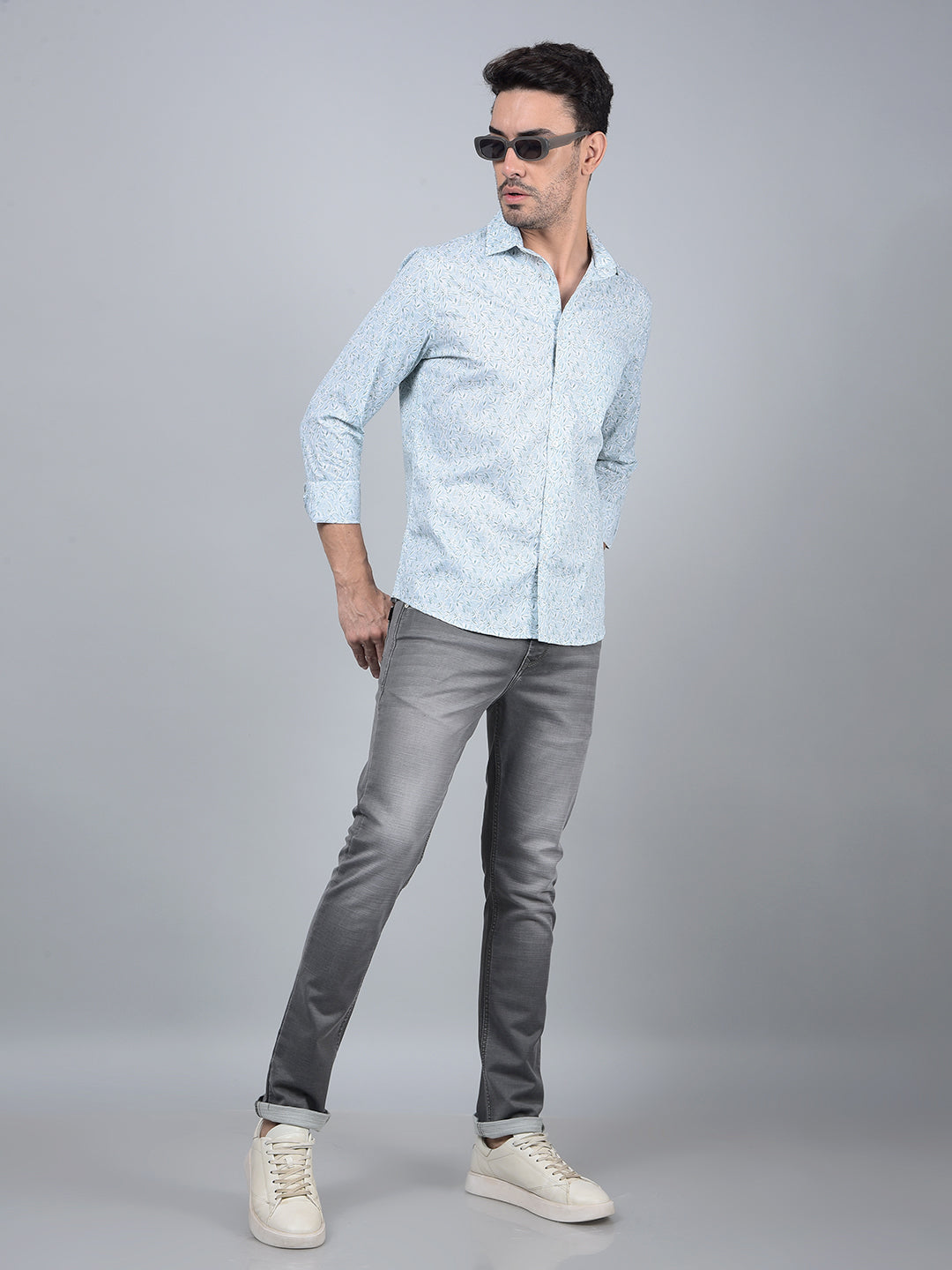 Green Checked 100% Cotton Shirt-Men Shirts-Crimsoune Club