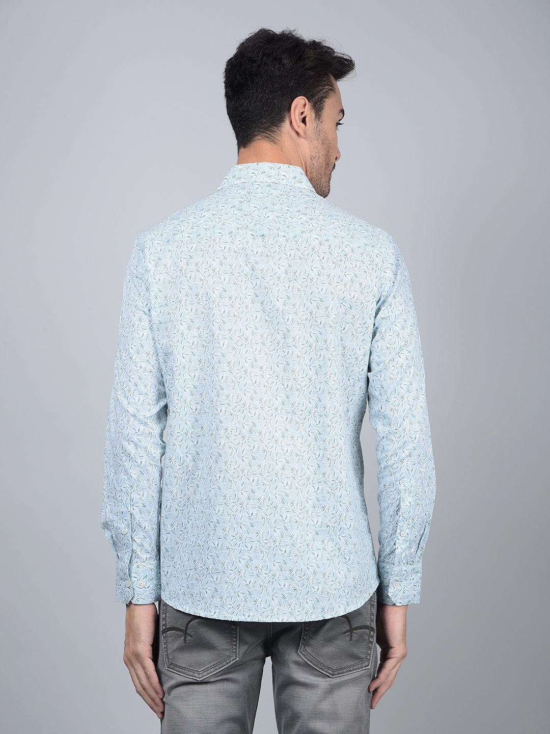 Green Checked 100% Cotton Shirt-Men Shirts-Crimsoune Club