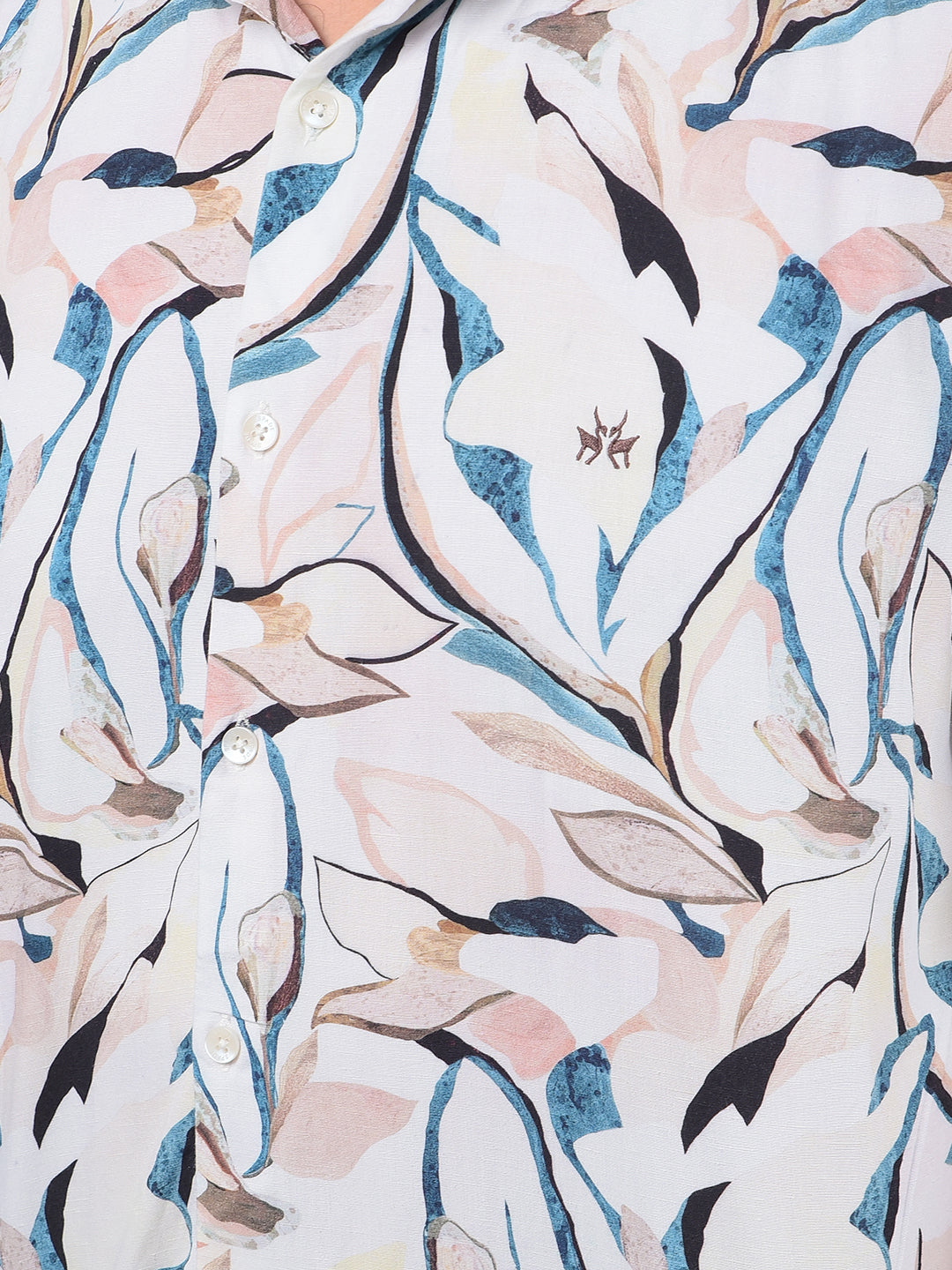 Multi-Color Floral Print Shirt-Men Shirts-Crimsoune Club