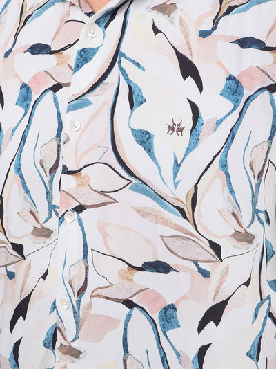 Multi-Color Floral Print Shirt-Men Shirts-Crimsoune Club