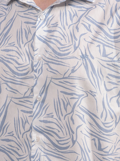 Blue Printed Shirt-Men Shirts-Crimsoune Club