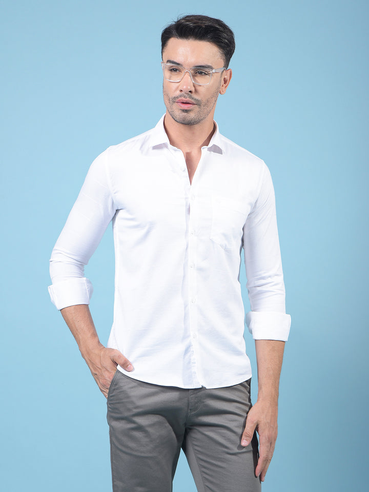 White Shirt-Men Shirts-Crimsoune Club