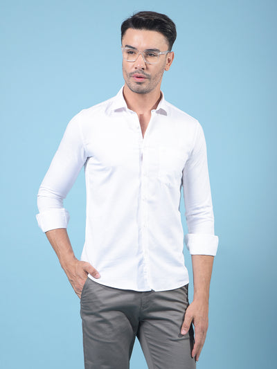 White Shirt-Men Shirts-Crimsoune Club