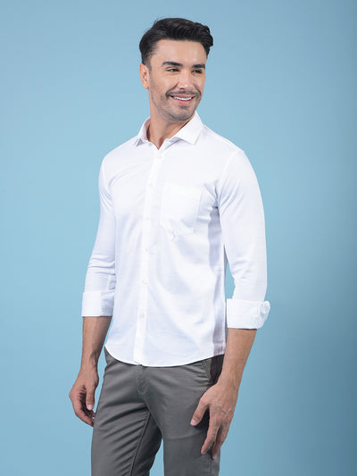 White Shirt-Men Shirts-Crimsoune Club