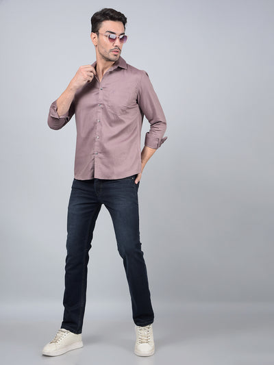 Wine Printed Shirt-Men Shirts-Crimsoune Club