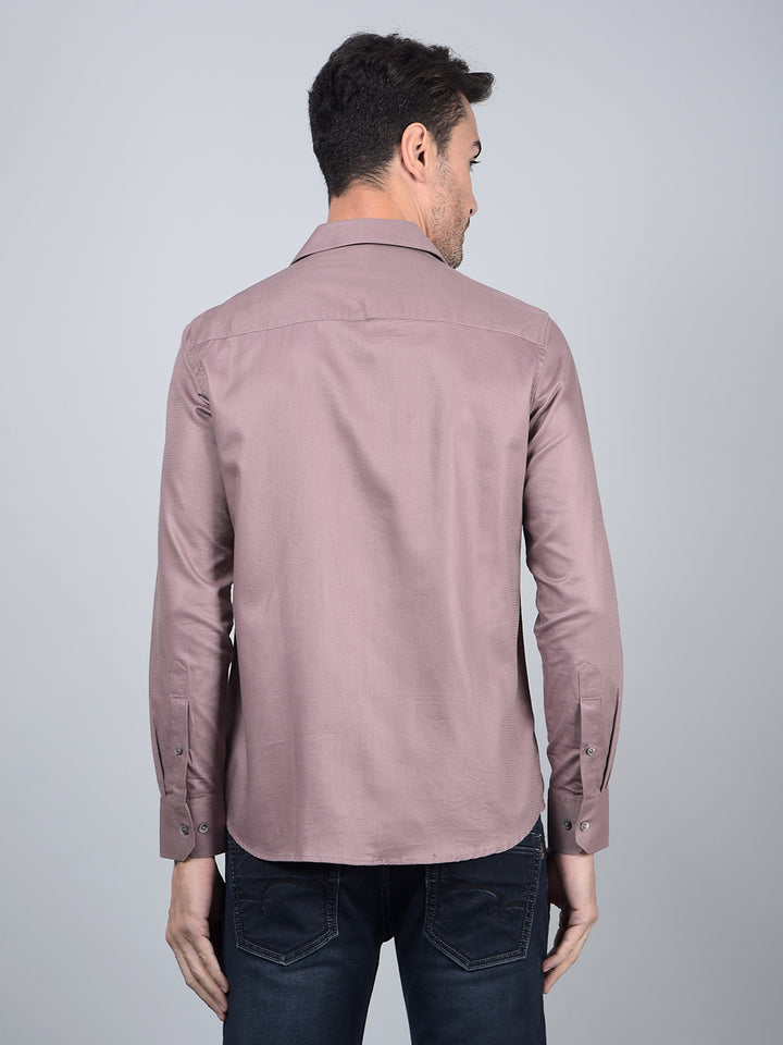 Wine Printed Shirt-Men Shirts-Crimsoune Club