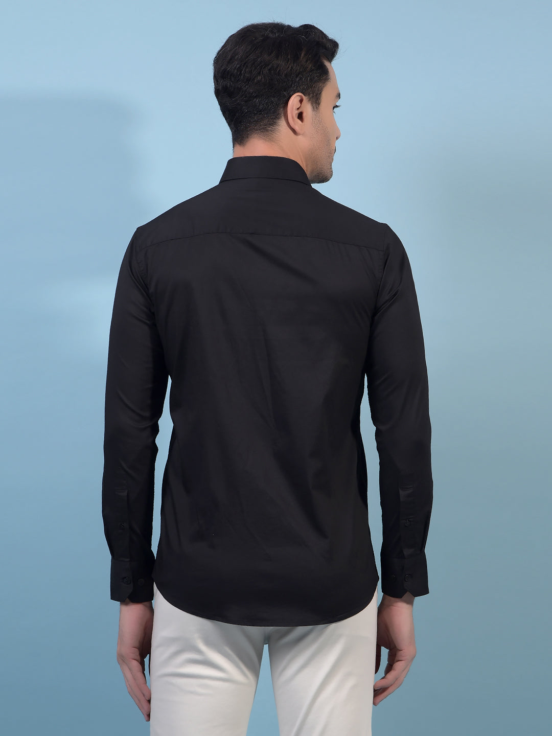 Men's Black Shirt-Men Shirts-Crimsoune Club