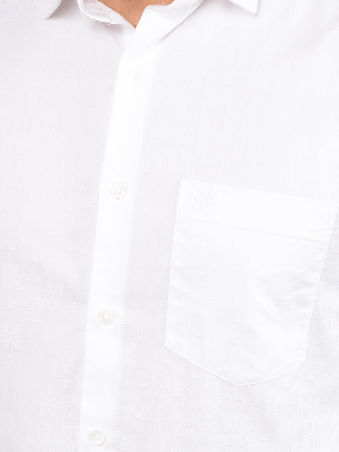 White Printed Shirt-Men Shirts-Crimsoune Club