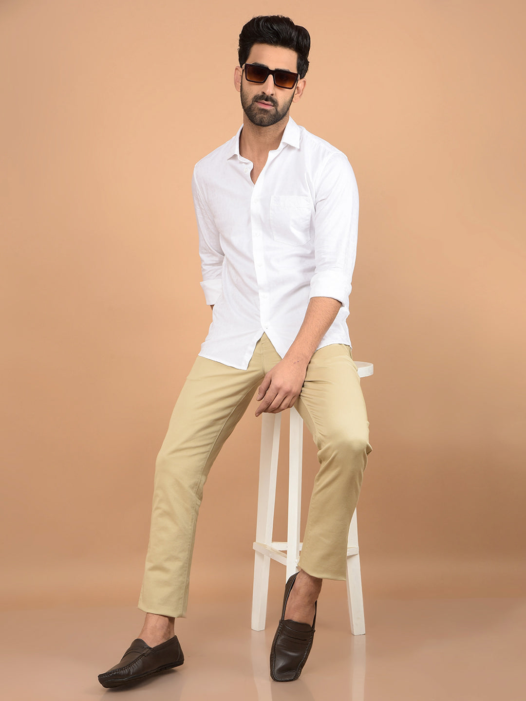 White Printed Shirt-Men Shirts-Crimsoune Club