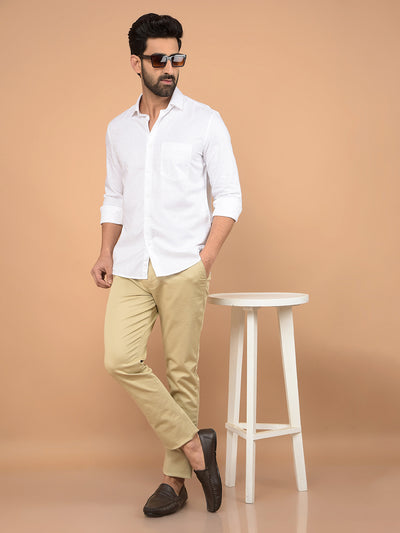 White Printed Shirt-Men Shirts-Crimsoune Club