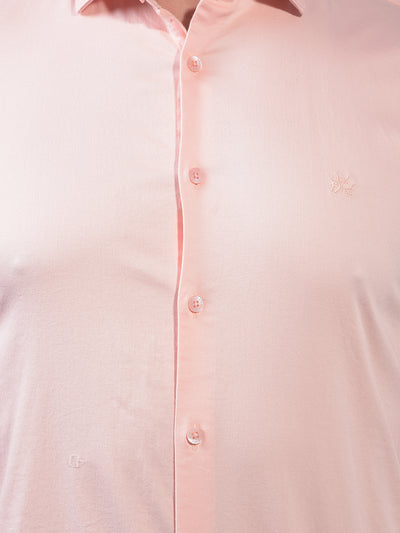 Men's Peach Shirt-Men Shirts-Crimsoune Club
