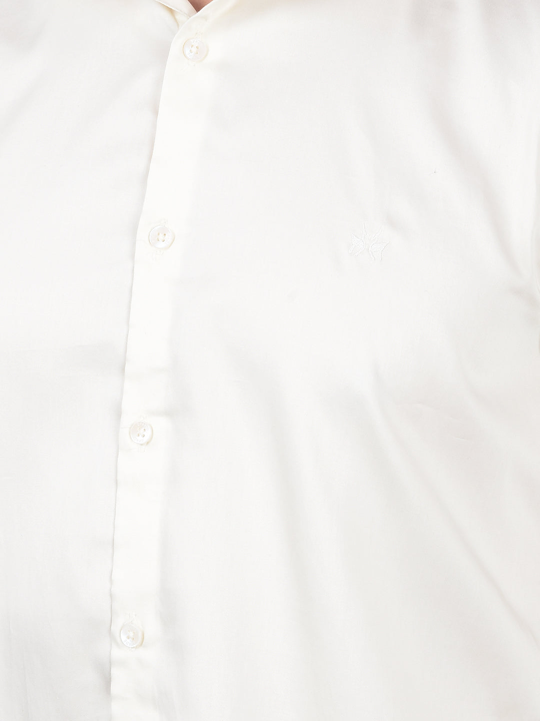 Off White Cotton Shirt-Men Shirts-Crimsoune Club