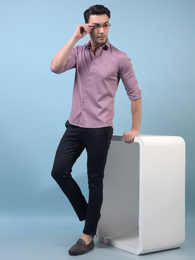 Men's Purple Shirt-Men Shirts-Crimsoune Club