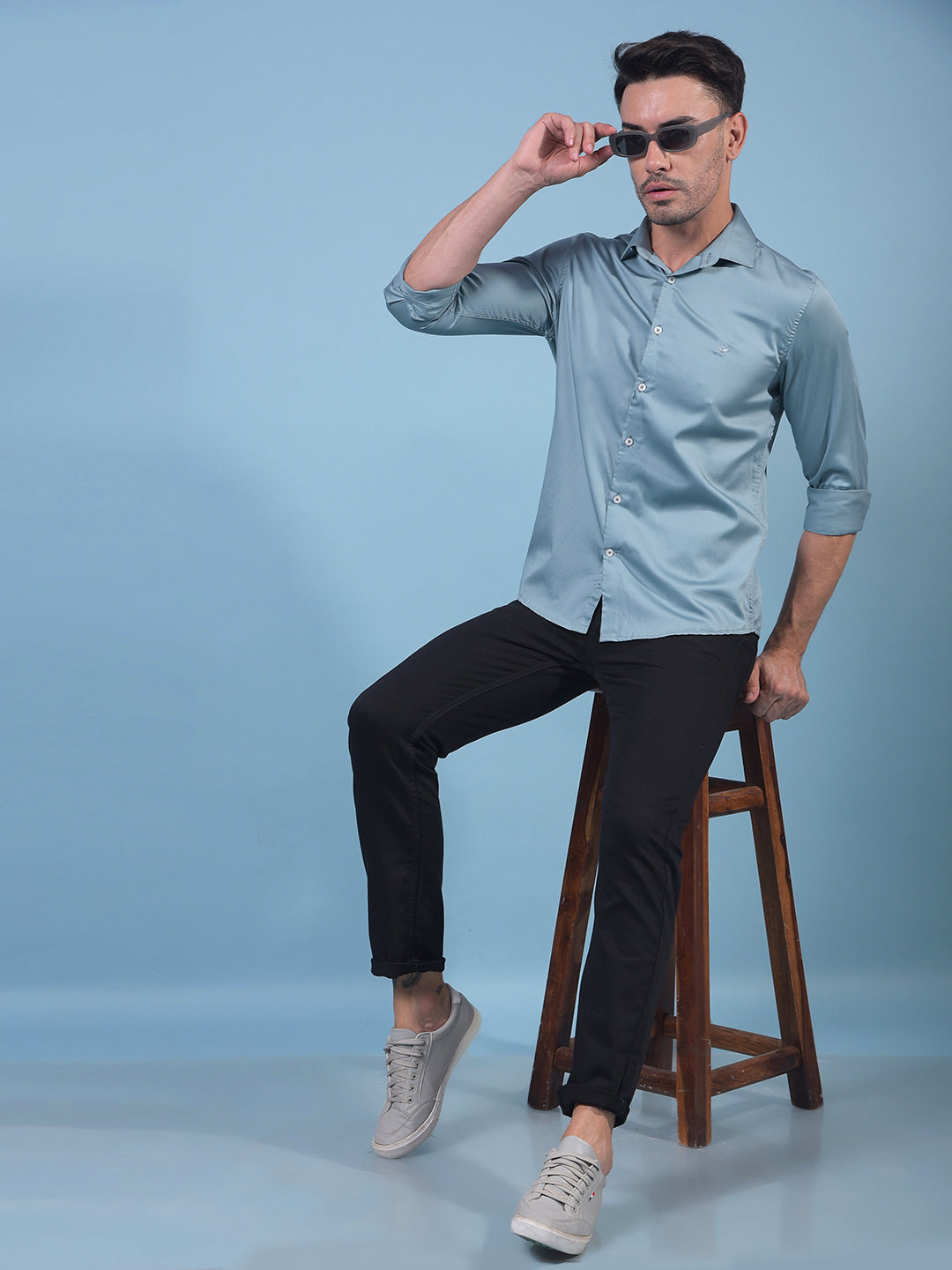 Green Shirt-Men Shirts-Crimsoune Club