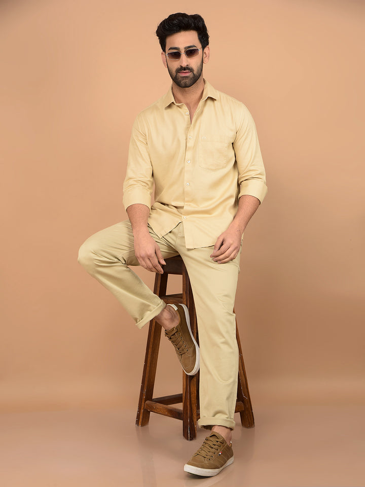 Yellow Shirt-Men Shirts-Crimsoune Club