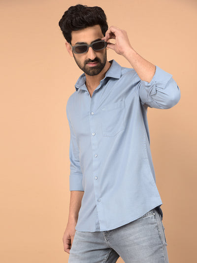 Blue Shirt-Men Shirts-Crimsoune Club