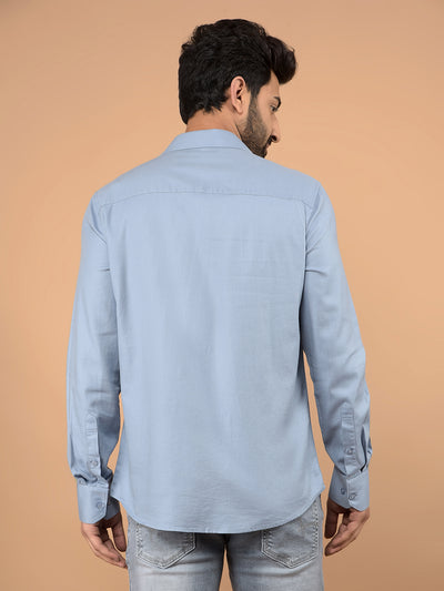 Blue Shirt-Men Shirts-Crimsoune Club