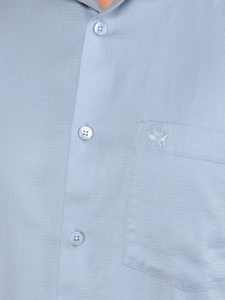 Blue Shirt-Men Shirts-Crimsoune Club