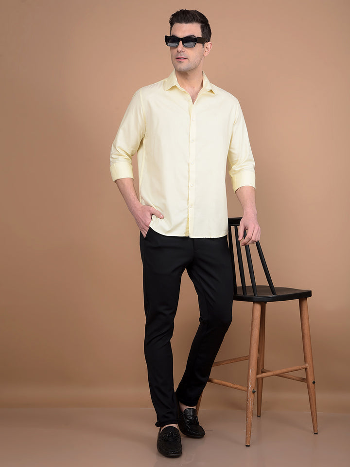 Yellow Modal Shirt-Men Shirts-Crimsoune Club