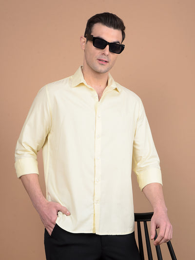 Yellow Modal Shirt-Men Shirts-Crimsoune Club