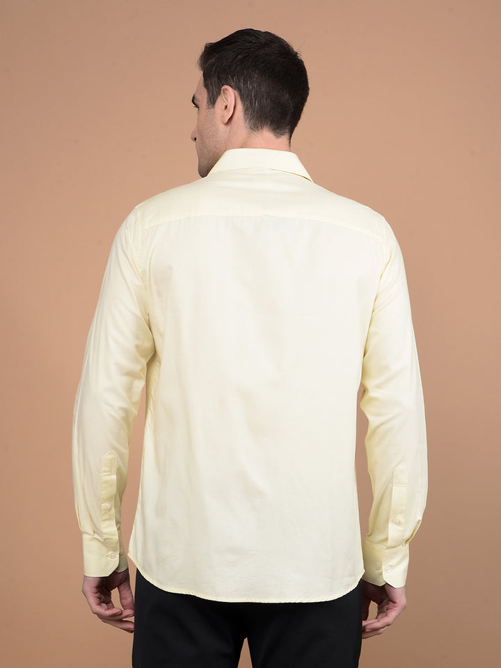 Yellow Modal Shirt-Men Shirts-Crimsoune Club