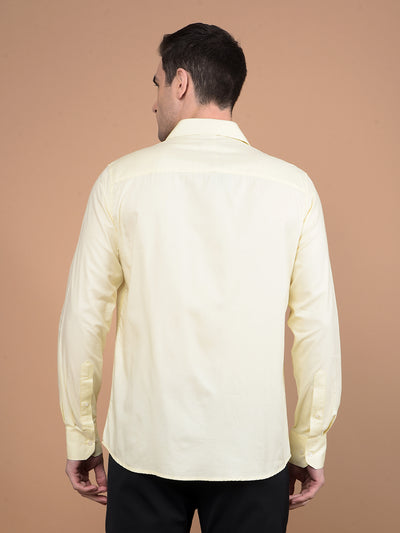 Yellow Modal Shirt-Men Shirts-Crimsoune Club