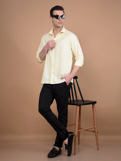 Yellow Modal Shirt-Men Shirts-Crimsoune Club
