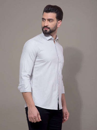 Grey Modal Shirt-Men Shirts-Crimsoune Club