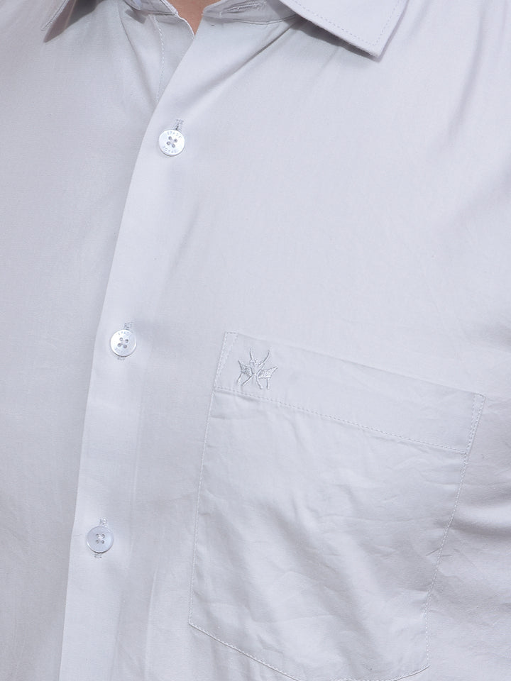 Grey Modal Shirt-Men Shirts-Crimsoune Club
