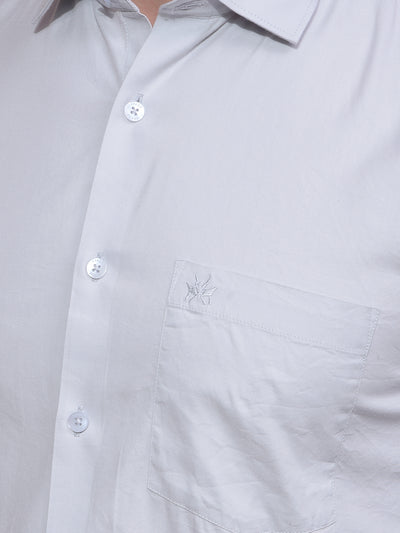 Grey Modal Shirt-Men Shirts-Crimsoune Club