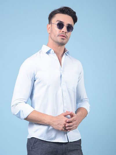 Blue Shirt-Men Shirts-Crimsoune Club