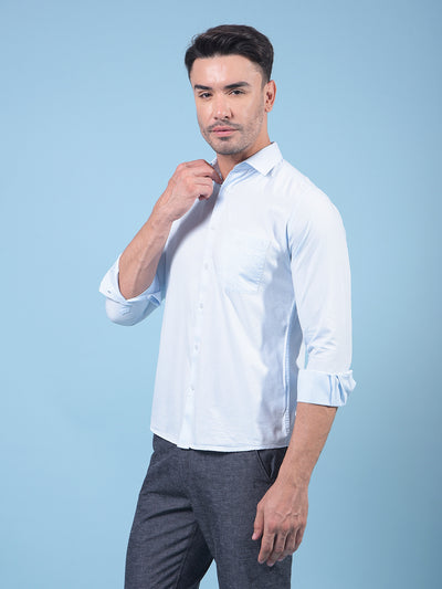 Blue Shirt-Men Shirts-Crimsoune Club